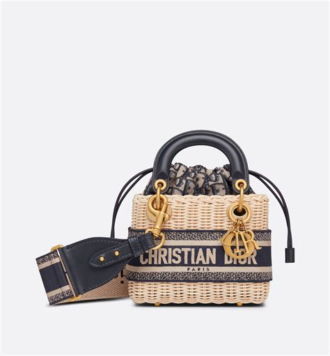 dior oblique bag small|lady dior wicker bag.